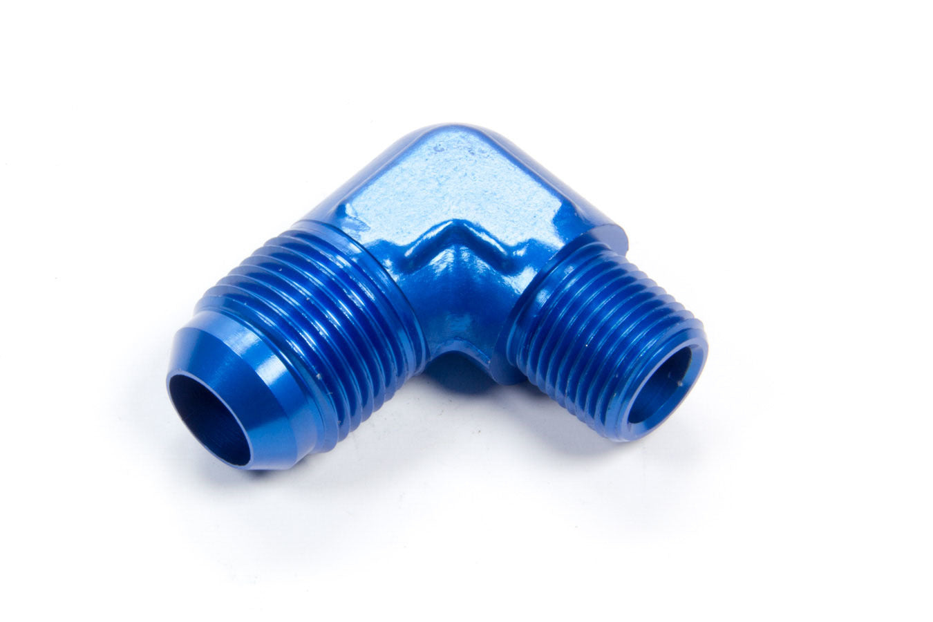 90 Deg 10 AN to 3/8in Pipe Alum Adapter - FCM2016