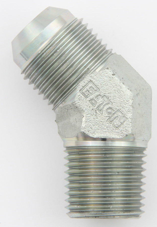 45 Male Elbow #8 To 1/2 Npt Steel Fitting - FCM2593