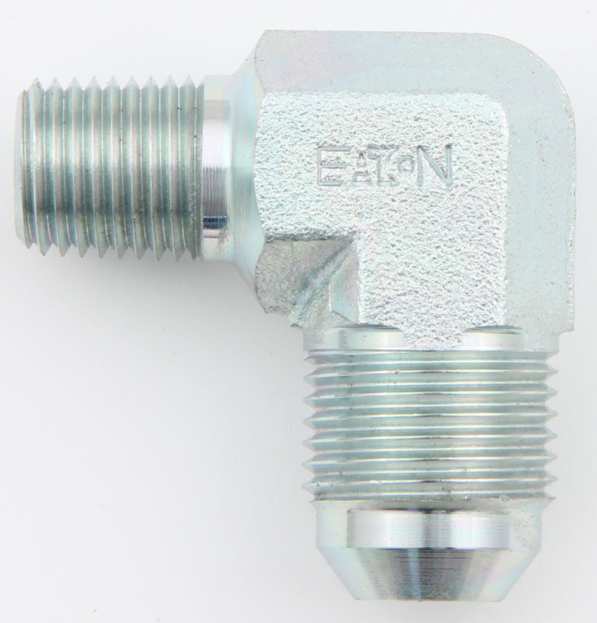 90 Male Elbow #8 To 1/4 Npt Steel Fitting - FCM2617