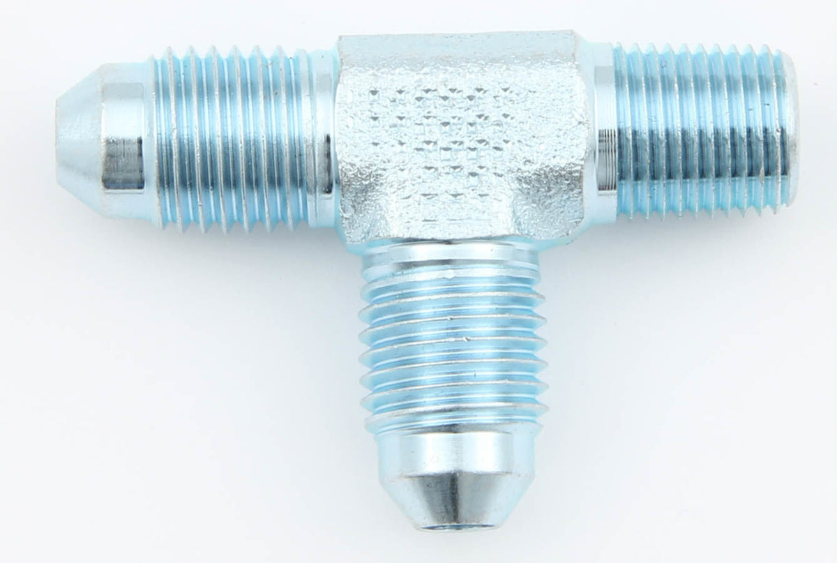 Male Run Tee Steel #4 To 1/8 Npt - FCM2701