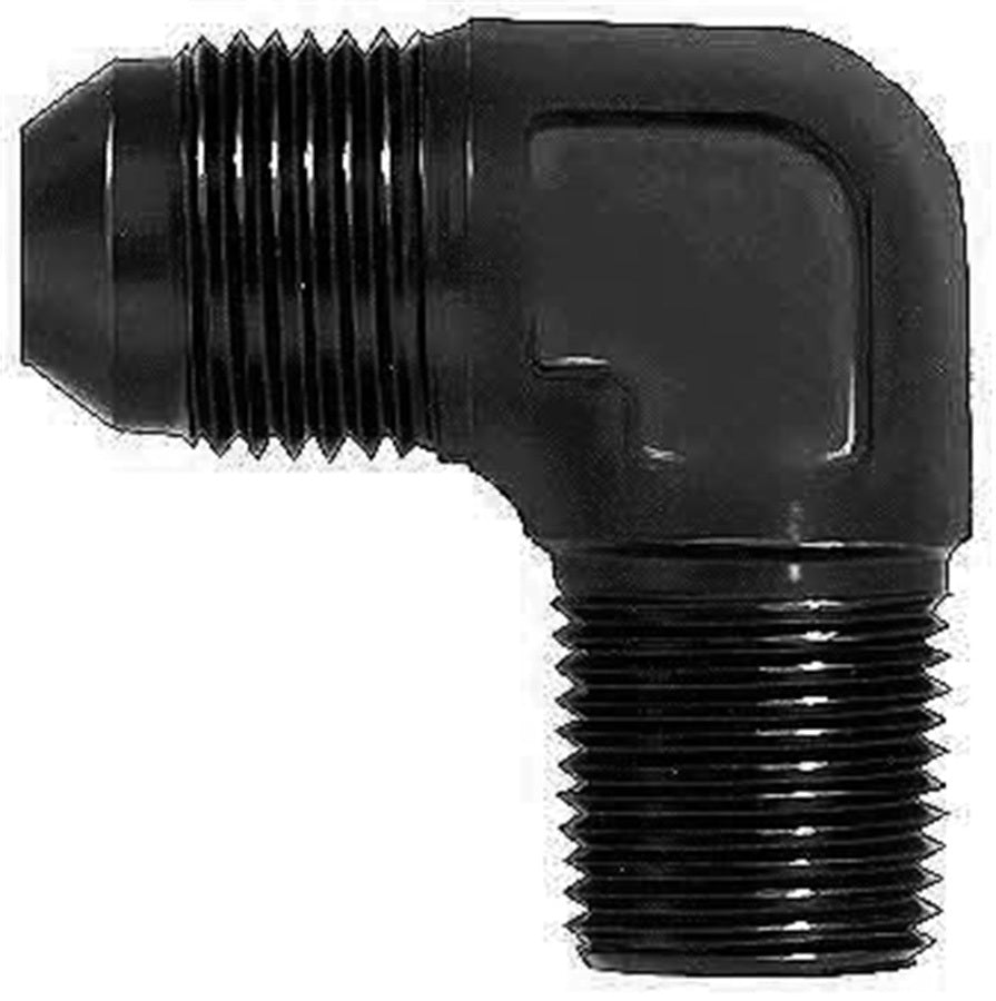 90 Deg Alum #8 Flare 1/4 in Black - FCM5036