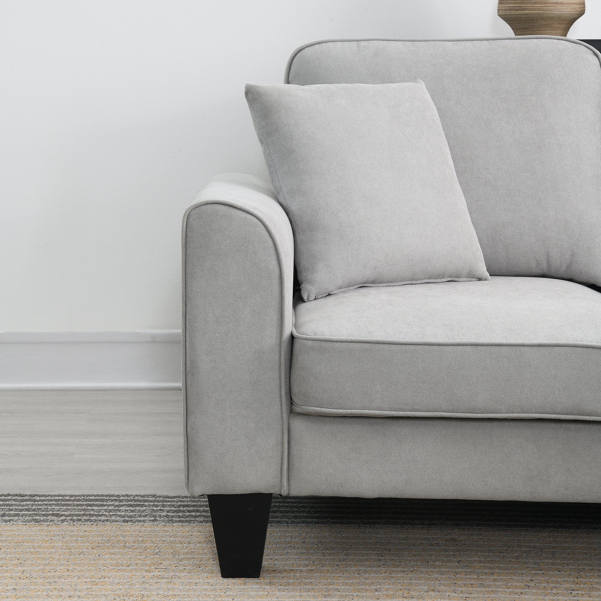 [VIDEO provided] [New] 108*85.5" Modern U Shape Sectional Sofa 7 Seat Fabric Sectional Sofa Set
