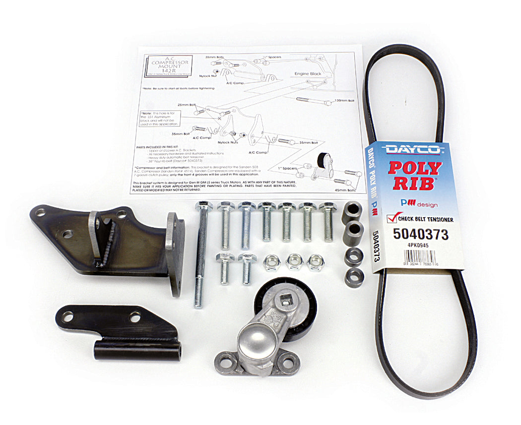 LS Engine Low A/C Compressor Bracket - 142R