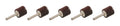 Flap Wheel with Mandrel 1in OD 60 Grit 5pk