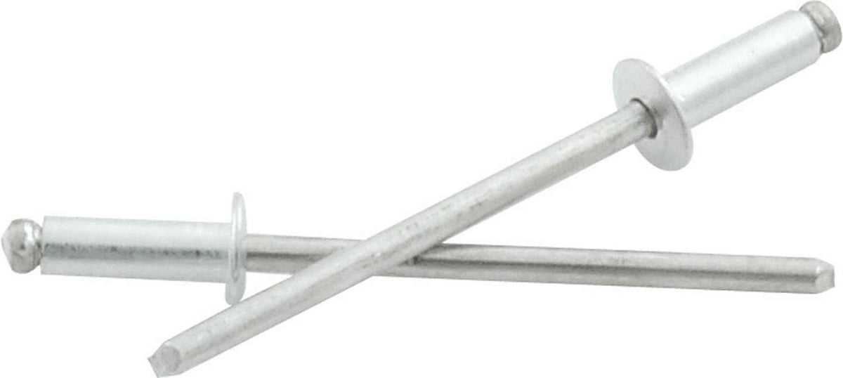 1/8in Alum Rivet Silver 500Pk 1/8in-1/4in - ALL18190