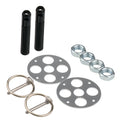 LW Alum Hood Pin Kit 1/2in Black - ALL18477
