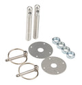 Alum Hood Pin Kit 1/2in with 1/4in Clips Silver - ALL18500