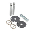 Steel Hood Pin Kit w/ 1/4in Flip-Over Clips - ALL18513