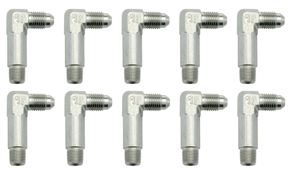 Adapter Fitting Tall -4 to 1/8 NPT 90 Deg 10p - ALL5002110