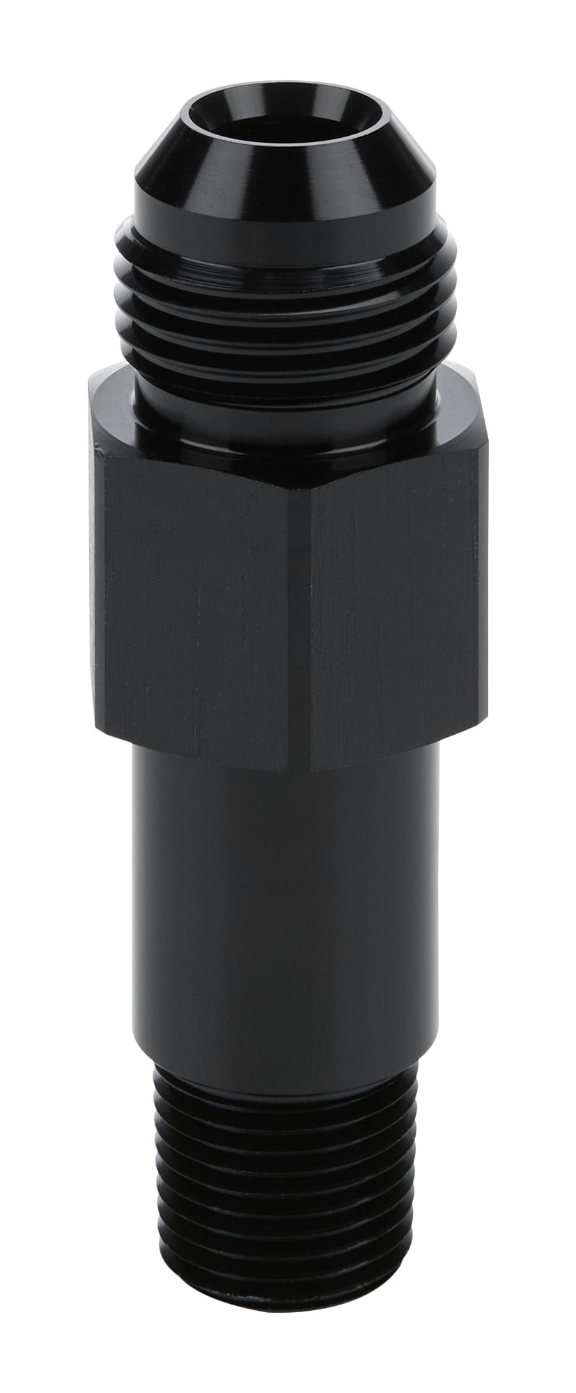 Oil Inlet Fitting 3/8in NPT to 10AN x 3in - ALL90048