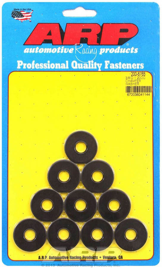 Black Washers - 3/8 ID x 1.200 OD w/Chamfer 10pk - 2008763