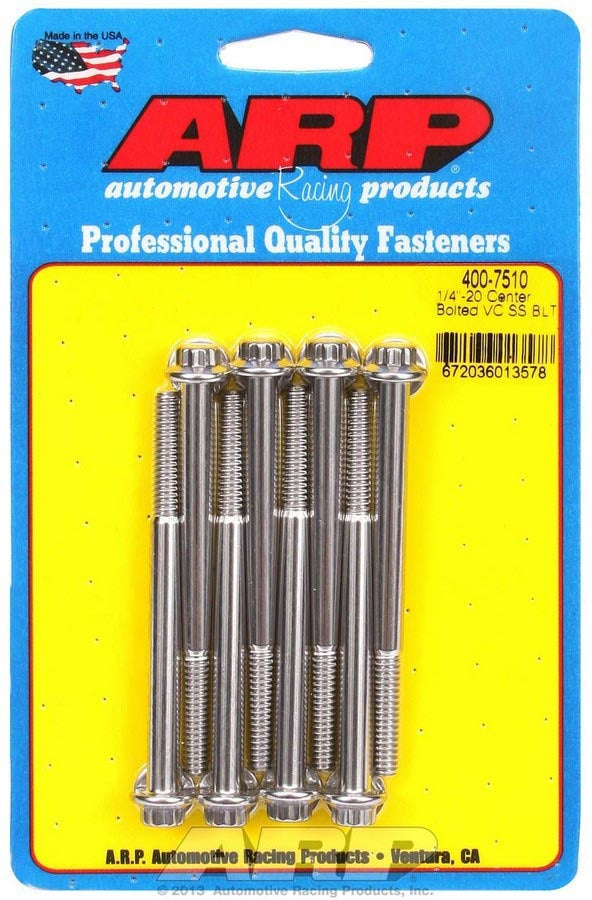 S/S Valve Cover Bolt Kit 1/4in-20 12pt. (8) - 4007510
