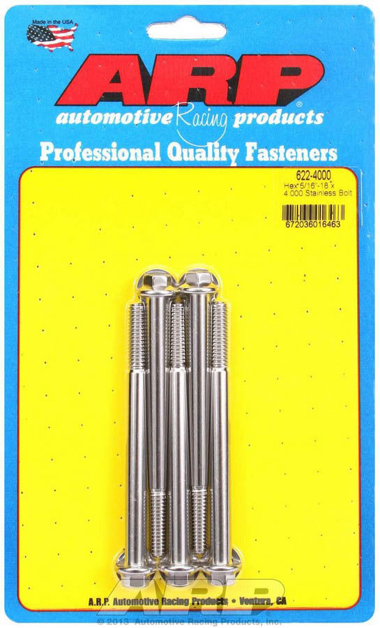 S/S Bolt Kit - 6pt. (5) 5/16-18 x 4.000 - 6224000