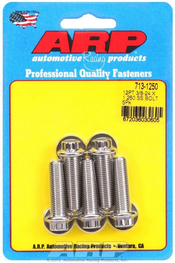 S/S Bolt Kit - 12pt. (5) 3/8-24 x 1.250 - 7131250