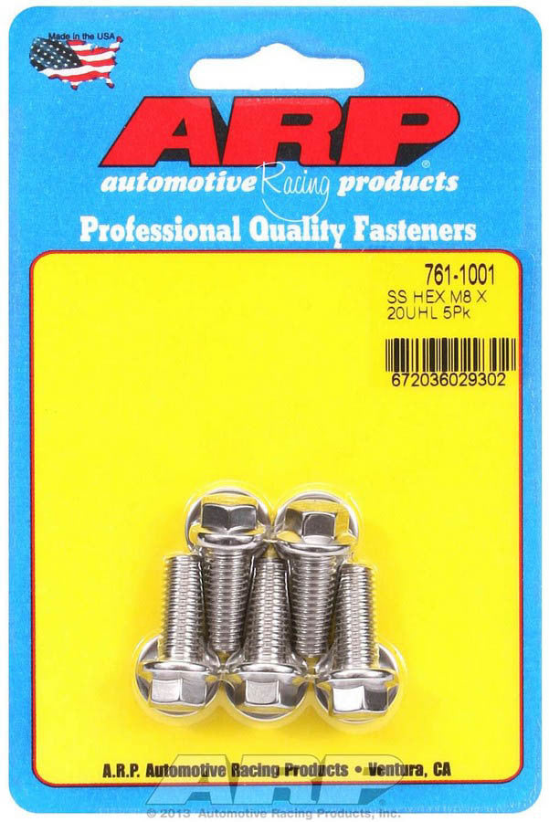S/S Bolt Kit - 6pt. (5) 8mm x 1.25 x 20 - 7611001