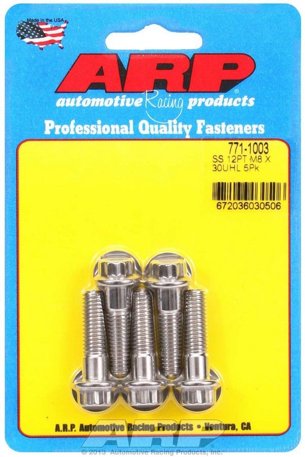 S/S Bolt Kit - 12pt. (5) 8mm x 1.25 x 30 - 7711003