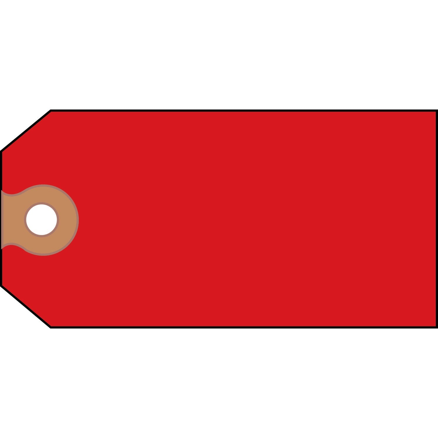 Avery Unstrung Shipping Tags, 11.5 pt.Stock, 4.75 x 2.38, Red, 1,000/Box