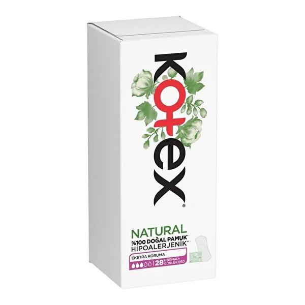 Kotex Natural: Gentle & Hypoallergenic Daily Pads - Sensitive Skin Panty Liners, 100% Cotton, Dye/Chlorine/Perfume Free