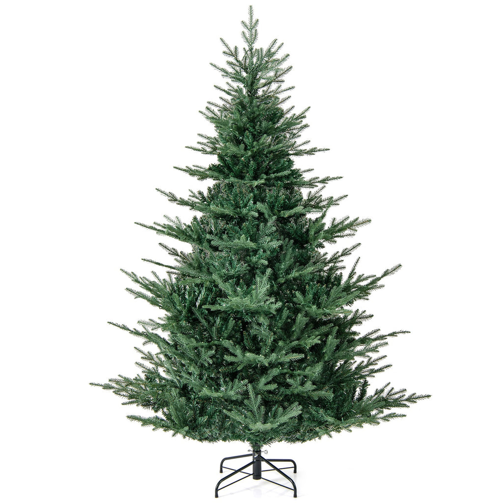 Artificial Christmas Tree with Branch Tips and Warm White LED Lights
