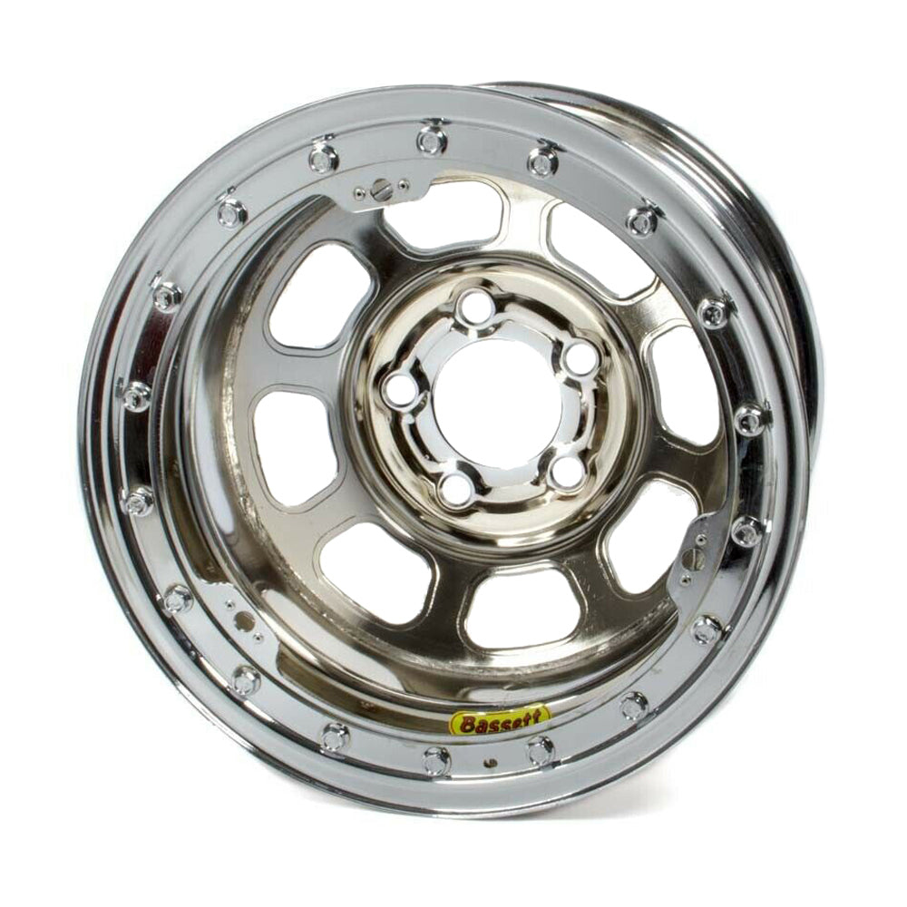 15x8 B/L Chrome Wheel 5x5 4in BS - 58D54ICLK