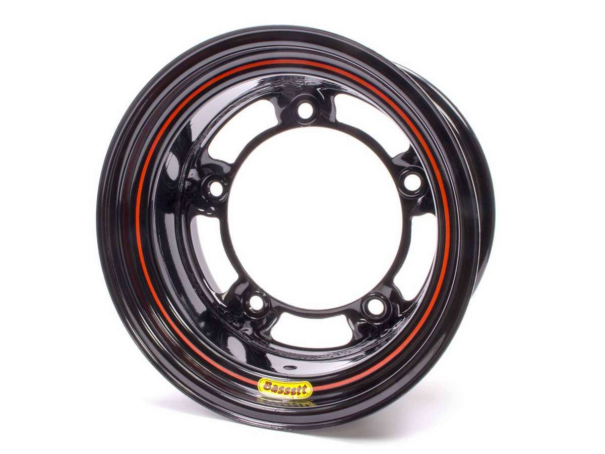 15x8 W/5 Black Spun - 58SR3