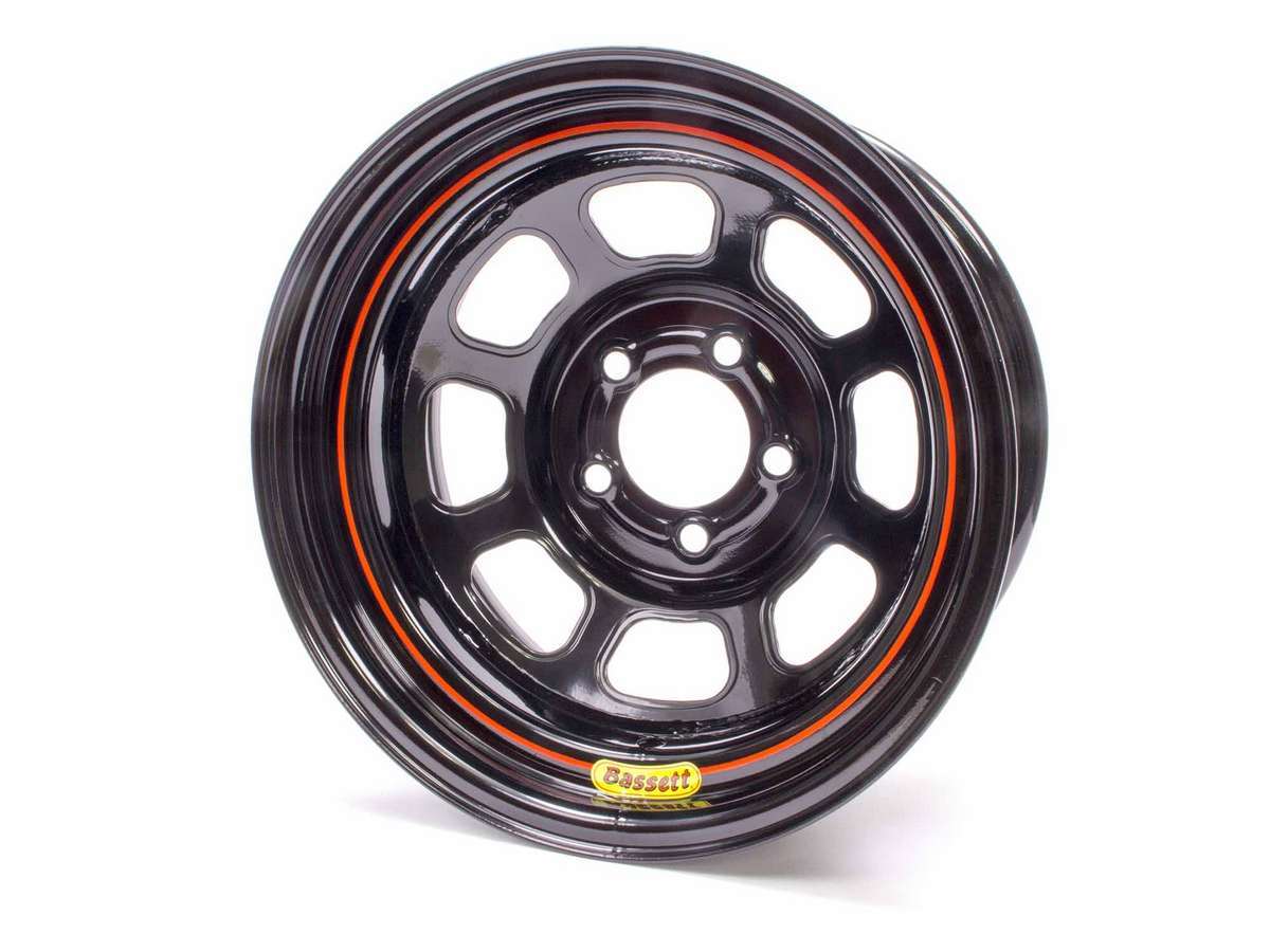 15x8 D Hole 5x4.5 BC 4in BS Black DOT - D58DF4