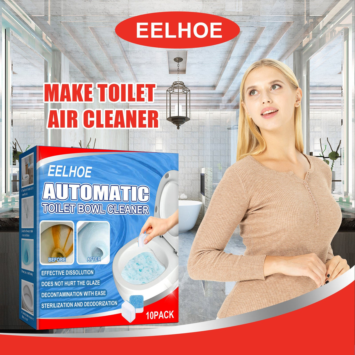 Toilet Toilet Cleaning Tablet Toilet Block Deodorizing Urine Stains Cleaning Effervescent Tablet Sink Stain Removal Scent