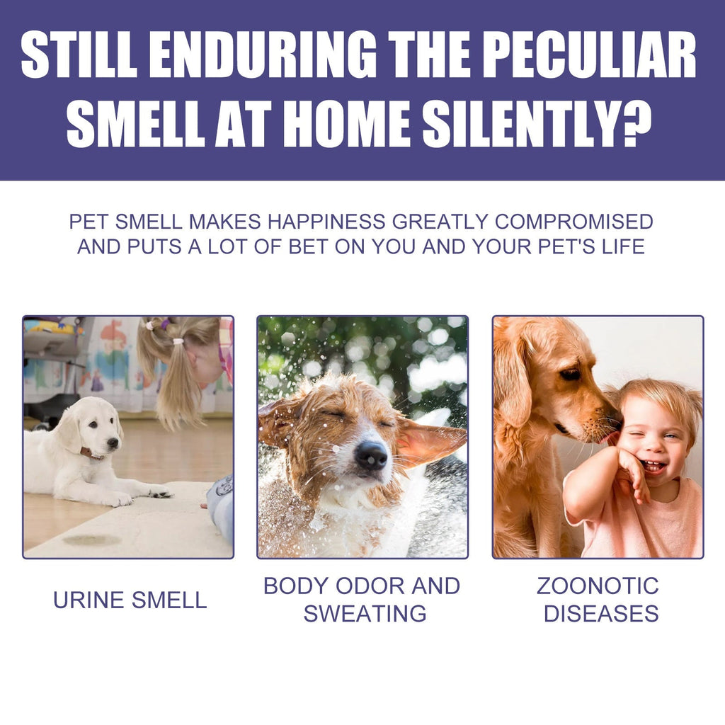 Pet Deodorant Spray for Cats and Dogs - Eliminates Odors, Urine Smell, Body Odor, and Feces Odor, Air Freshener Mist