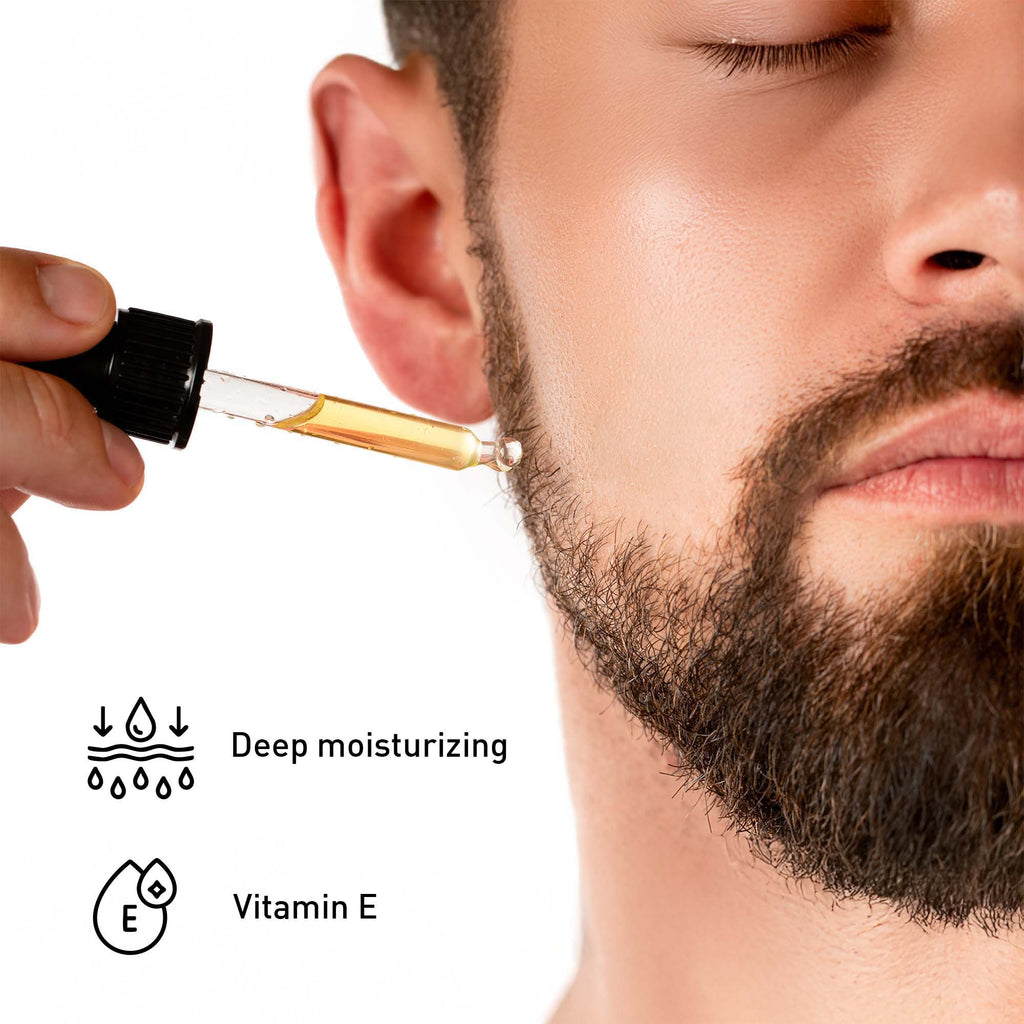 Pursonic Beard Care Grooming Kit, Micro Needle Derma Roller 0.5 mm, and Vitamin C Serum (3 fl. oz) Gift Bundle