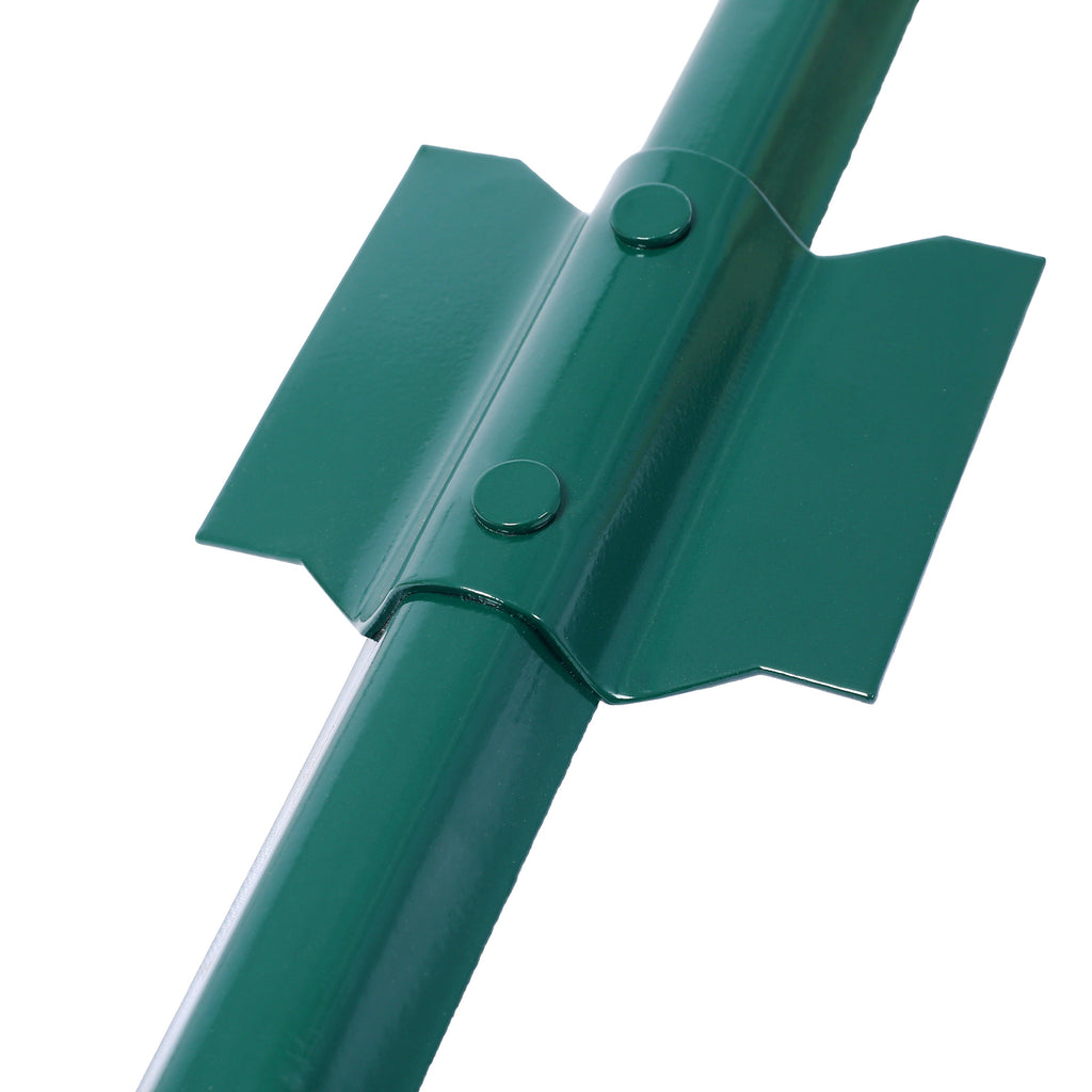 Fence post 3-foot-10 pack, heavy-duty metal fence post with U-shaped groove