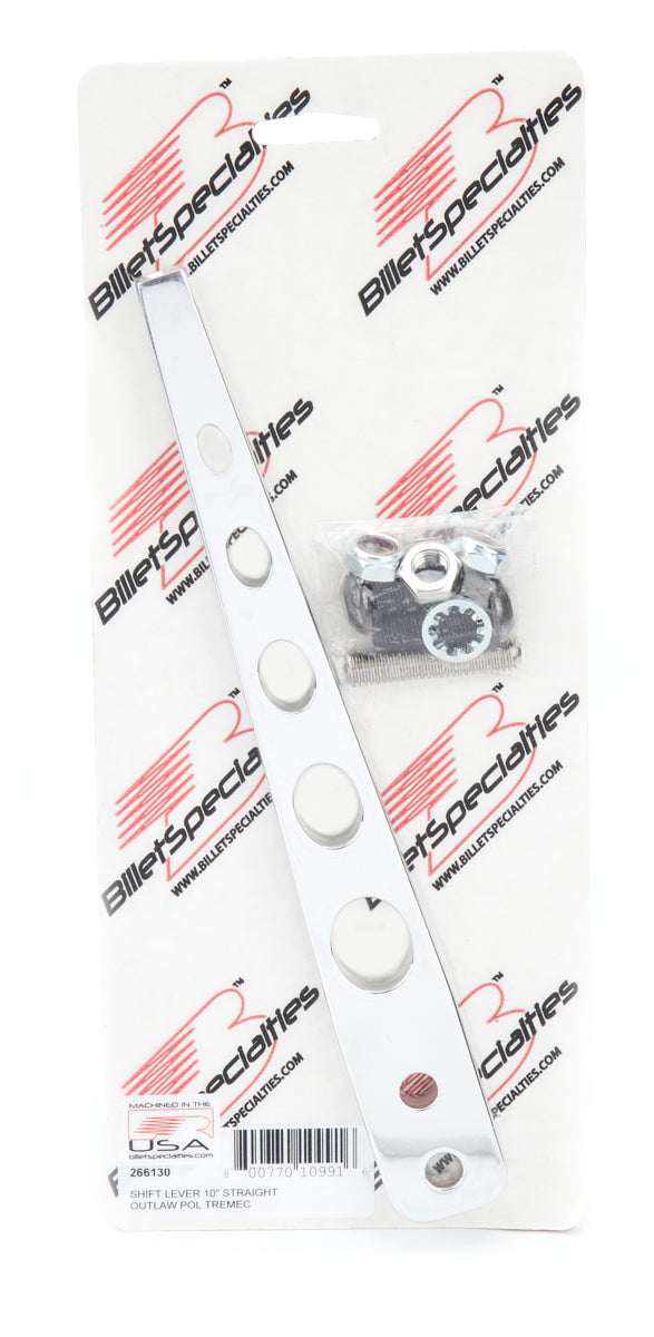 Shift Lever 10in Straigh t Outlaw Polished Tremec - 266130