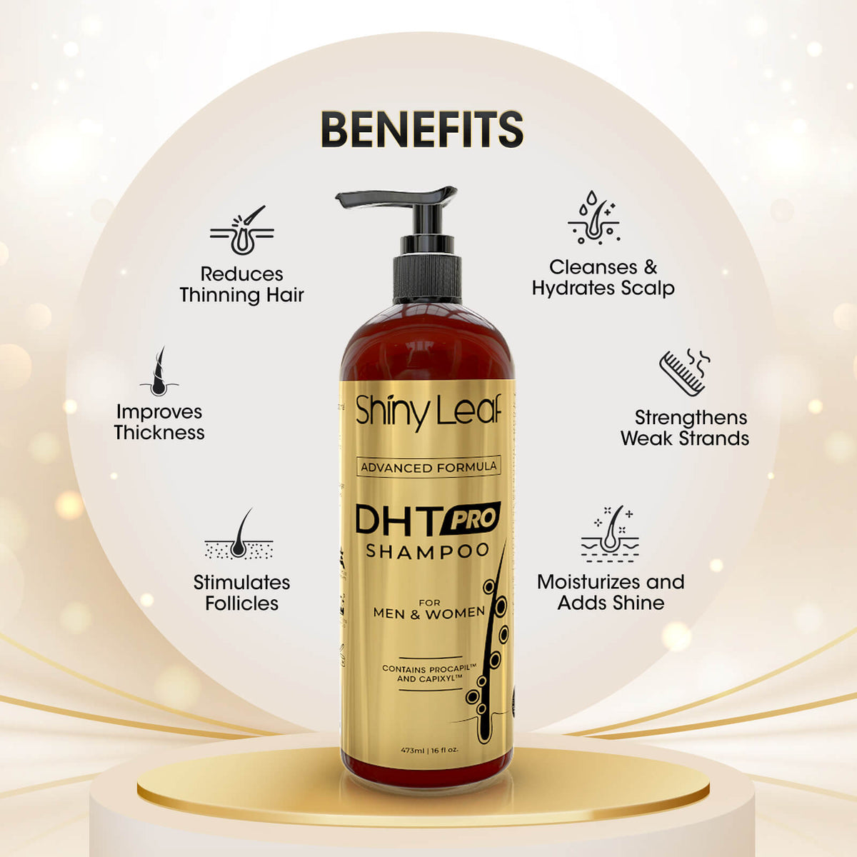 DHT Pro Shampoo with Procapil & Capixyl — 16 oz