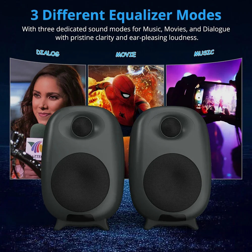 NNEOBA 60W Gaming Bluetooth Speaker Soundbar for PC & TV (Black)