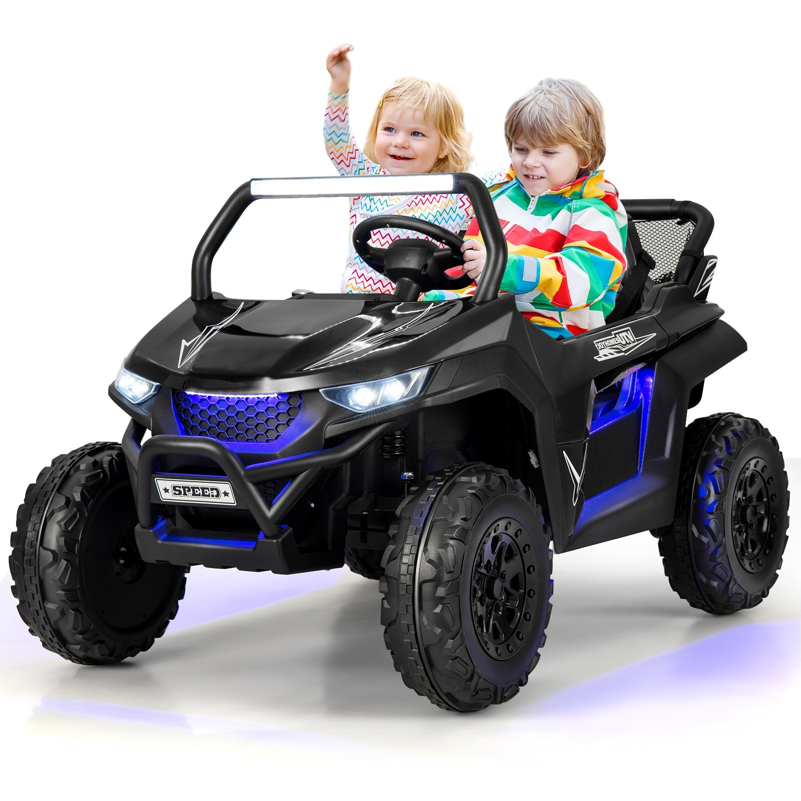 12V 2-Seater Kids Ride on UTV with Slow Start Function Music