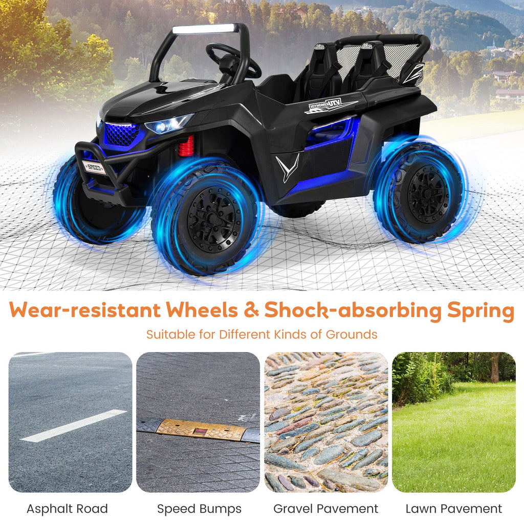 12V 2-Seater Kids Ride on UTV with Slow Start Function Music