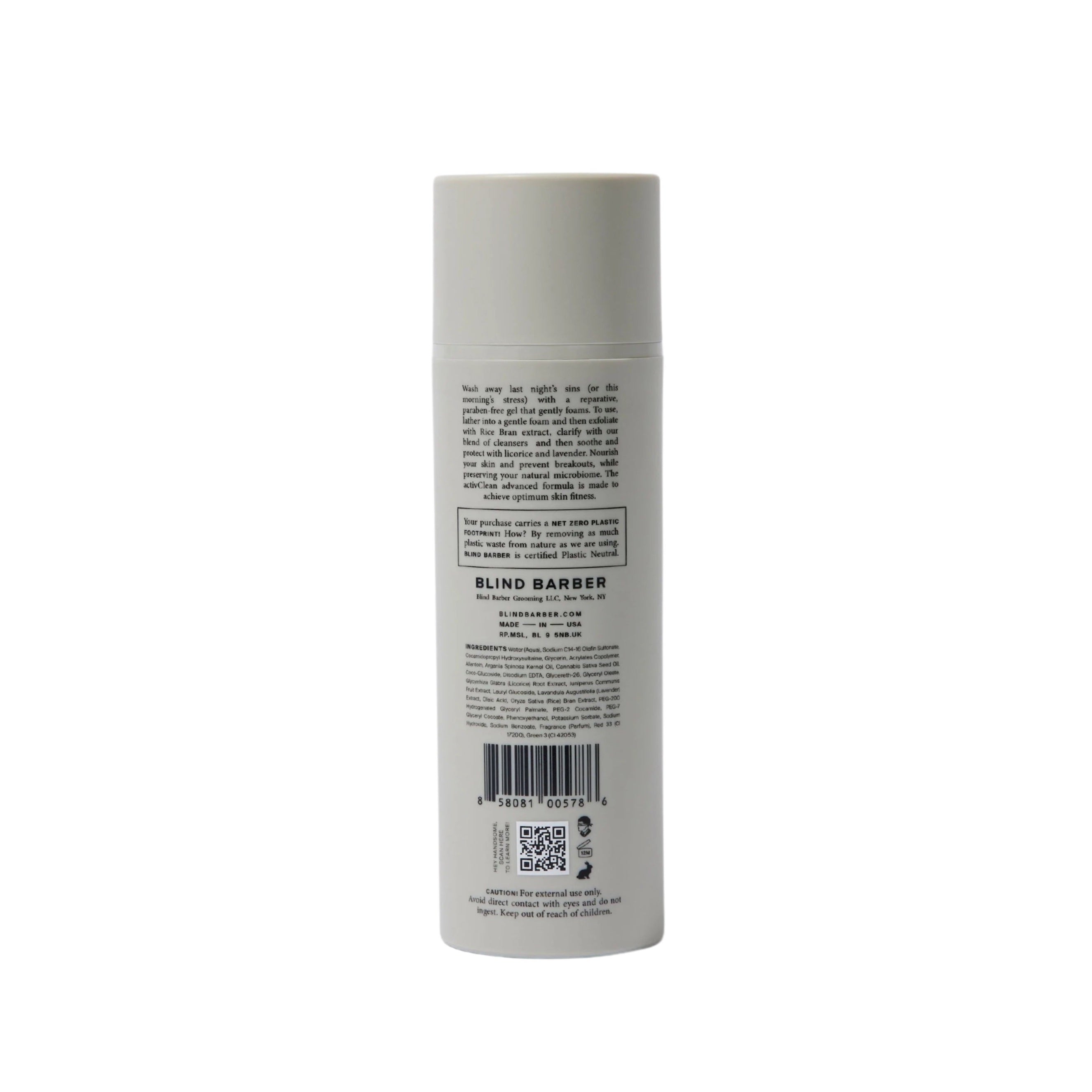 Blind Barber activClean Rice Bran Face Cleanser