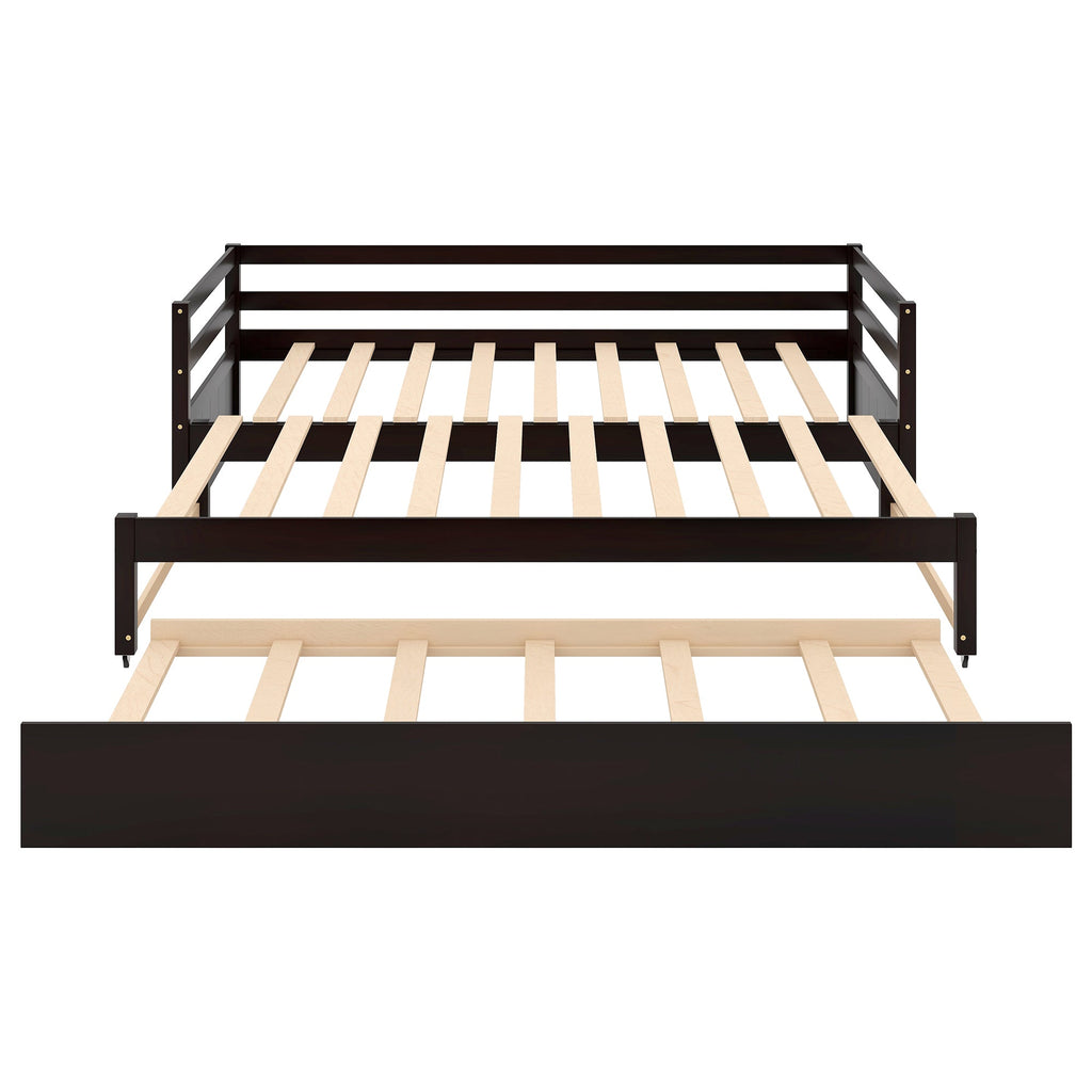 Twin or Double Twin Daybed with Trundle Espresso