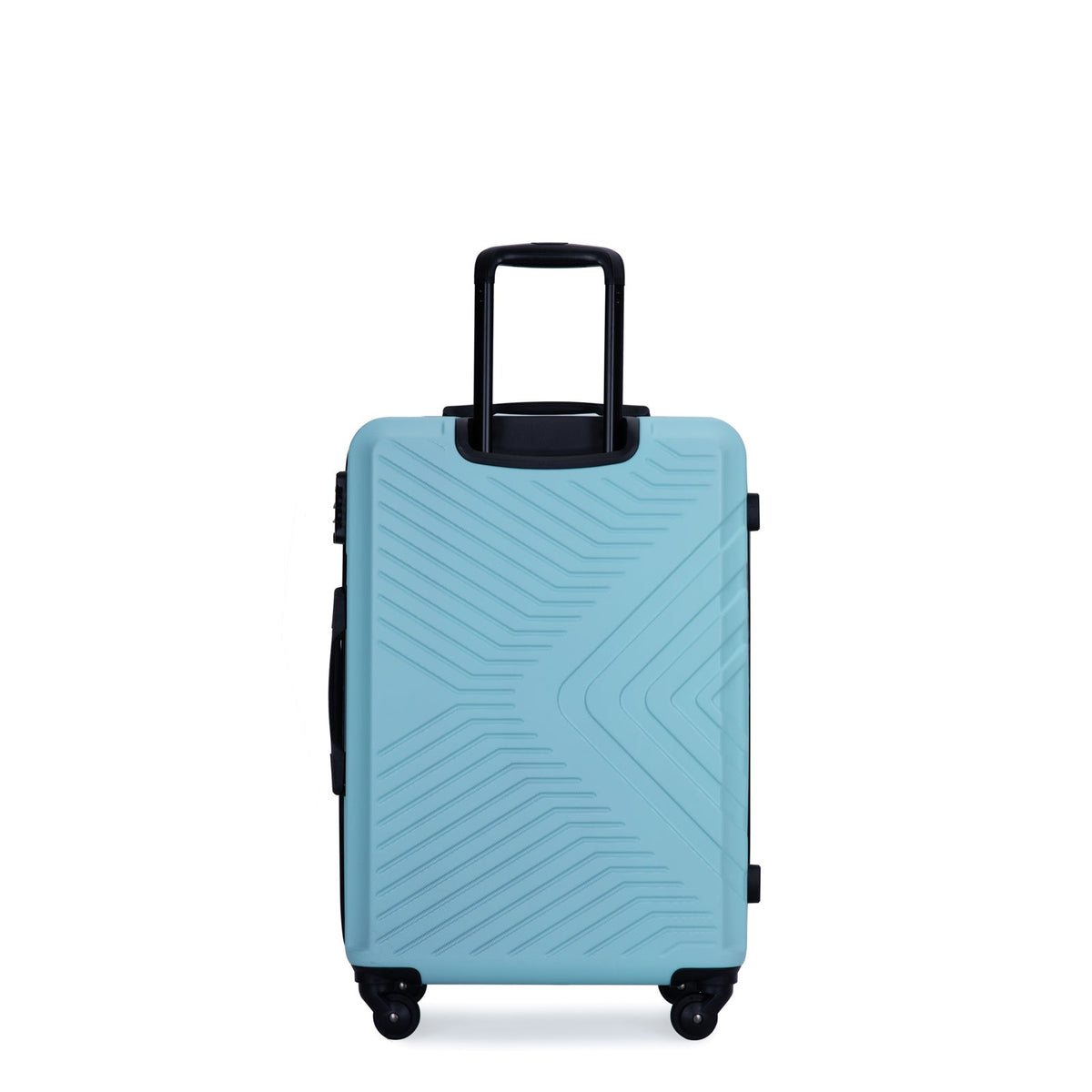 3 Piece Luggage Sets ABS Lightweight Suitcase with Two Hooks, Spinner Wheels, TSA Lock, (20/24/28)   Green