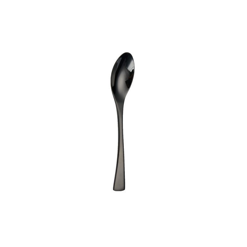 Portugal Titanium Black Stainless Steel Western Cutlery Set for Hotel and Restaurant Knife Fork Spoon Suite Factory Wholesale