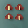 Light Luxury Paste Cloud Sticky Hook Strong Viscose Punch-Free Hook Wall Hanging Traceless Hook Key Hook 4pcs