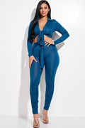 “Lori” Teal Two Piece Set