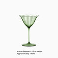Vintage Green Red Wine Cup Glass Goblet Champagne Cup Cocktail Martini Glass  Home Drinking Utensils Crystal Cup