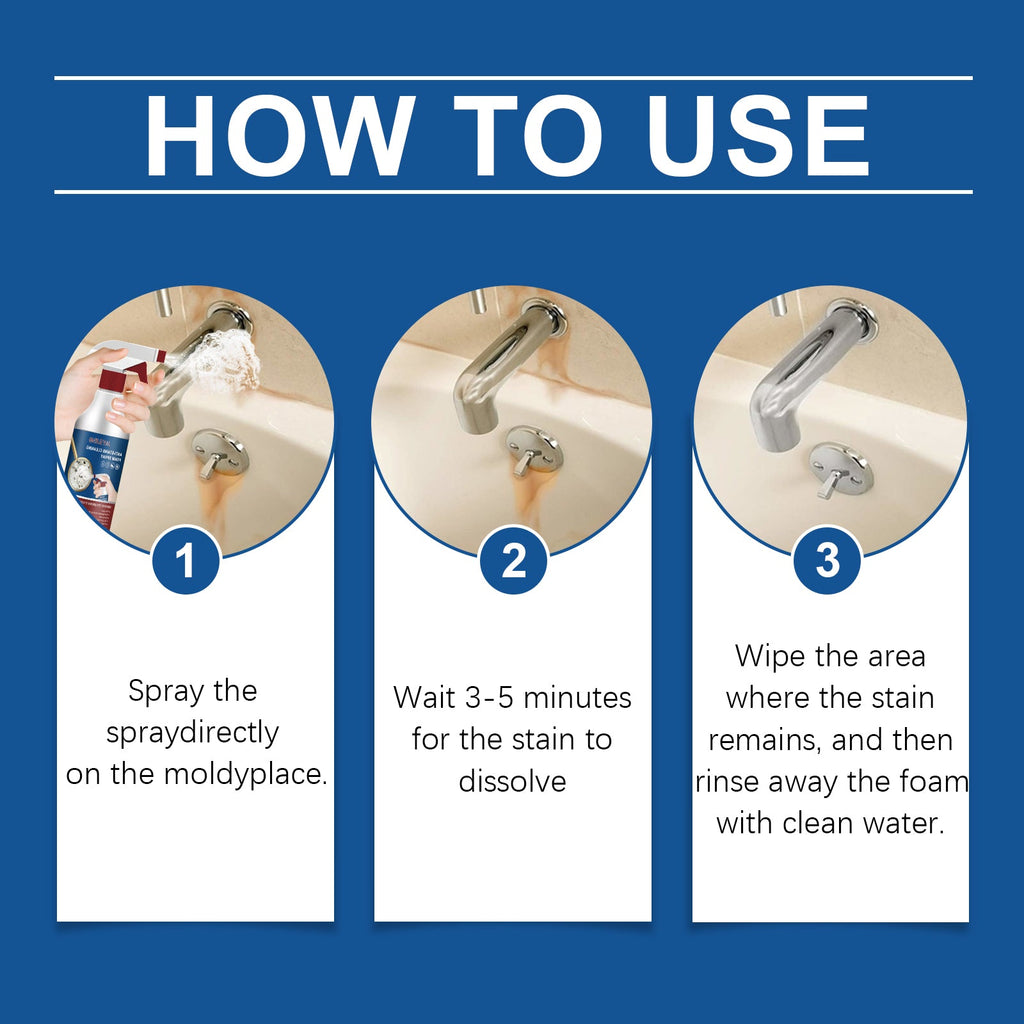 Bathroom Foam Cleaning Spray, Bathroom Wall Stain Removal Multi-Purpose Foam Cleaning Spray