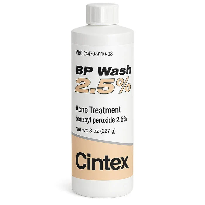 Benzoyl Peroxide 2.5% Acne Treatment Wash, 8 oz (227g) Liquid