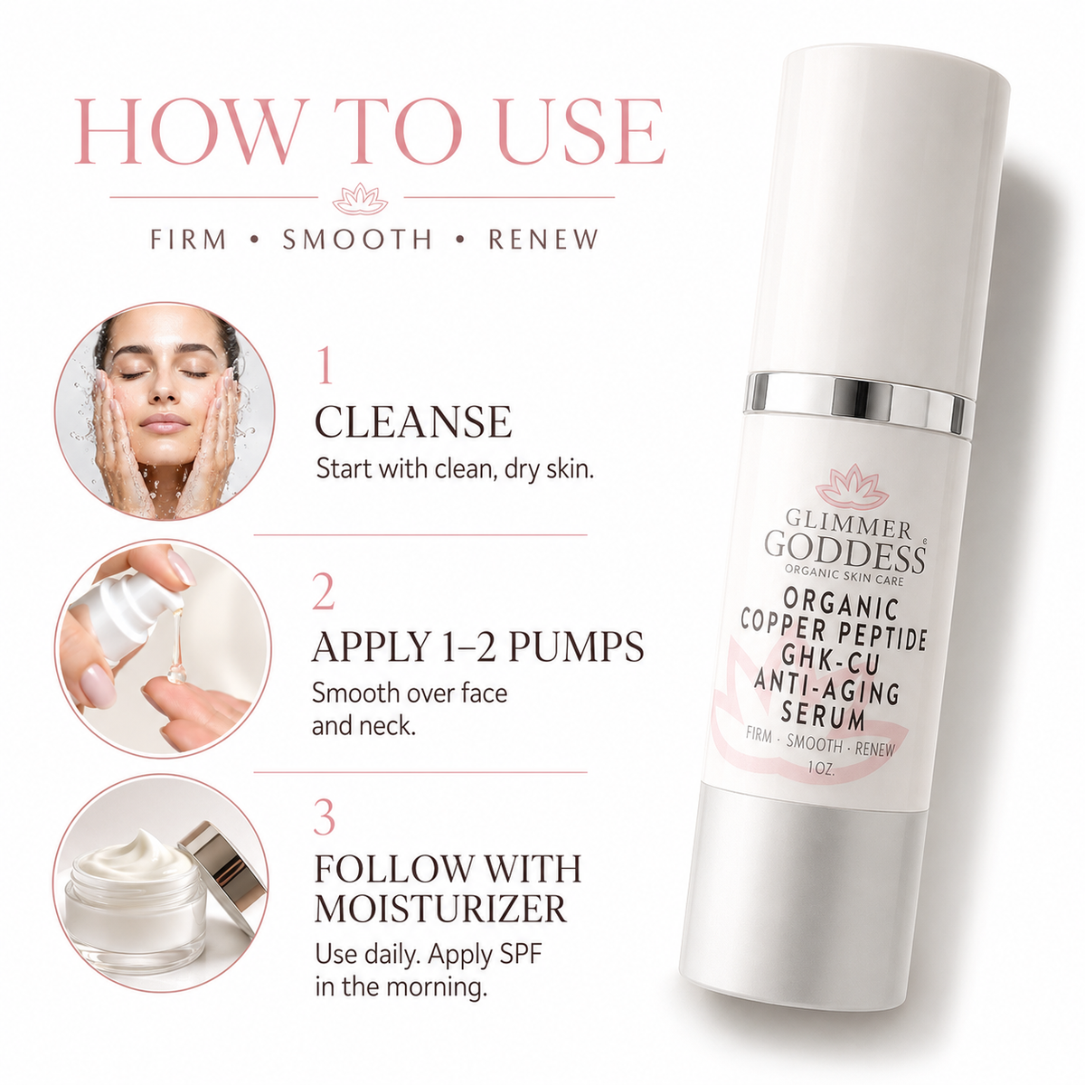 Organic Copper Peptide Serum – Firming & Smoothing