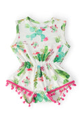 Cute Cactus Pom Pom Romper