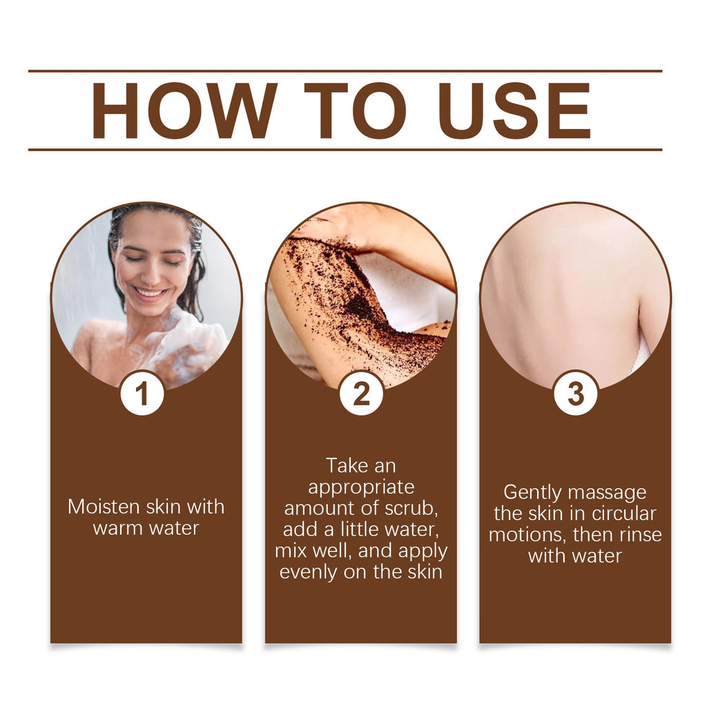 Coffee Body Scrub Gently Cleanses Skin, Exfoliates, Moisturizes And Refreshes Skin