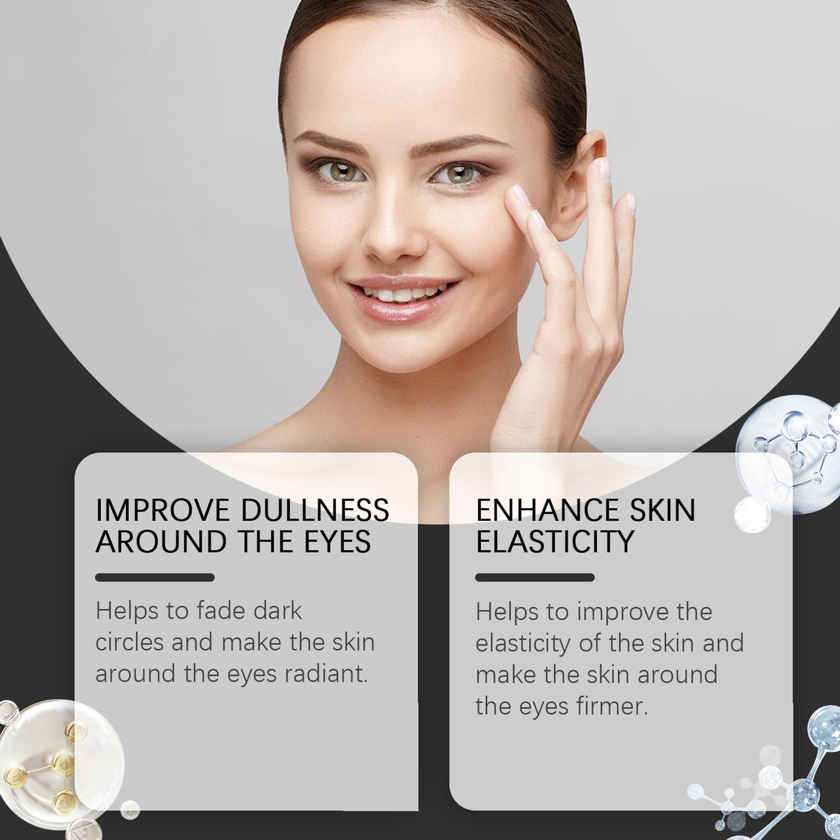 Firming Eye Cream Improves The Skin Around The Eyes Soft And Smooth, Moistens The Fine Lines Around The Eyes And Reduces The Firmness
