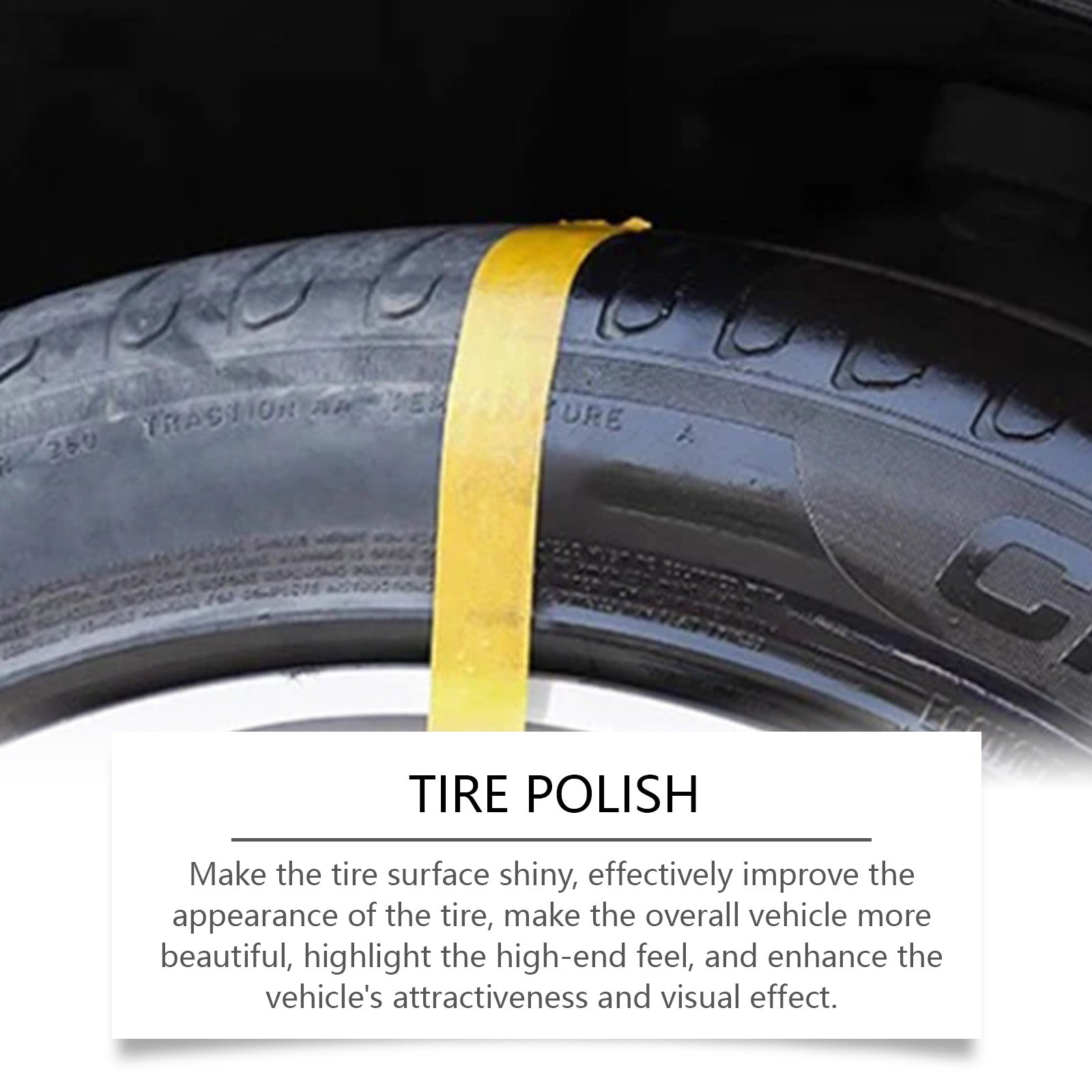 Automobile Tire Polishing Paste, Tire Cleaning, Rust Removal, Polishing, Brightening And Anti-Stain Wheel Retreading Paste