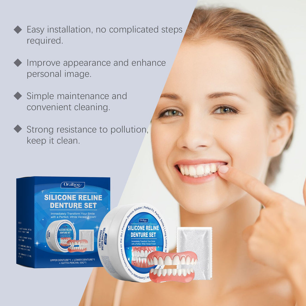 Denture Set Enhances Smile Appearance And Comfort Material Complete Denture Set